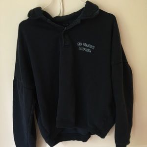 San Fran buttonup collared brandy melville sweater